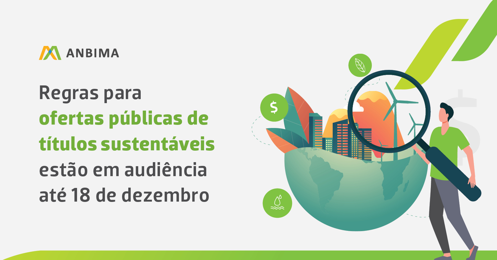 Audiência - ofertas de títulos sustentáveis